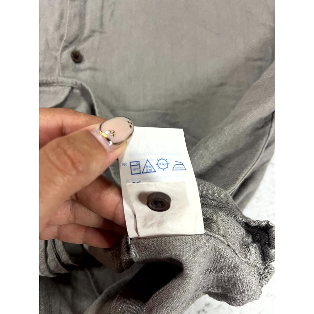Katin Camp Shirt Mens Small Gray Short Sleeve Collared Beach Casual Button Up - Picture 6 of 8